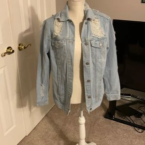 Fashion nova light blue denim jacket